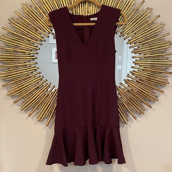 Veronica Beard Maroon Mini Dress - Picture 1 of 8